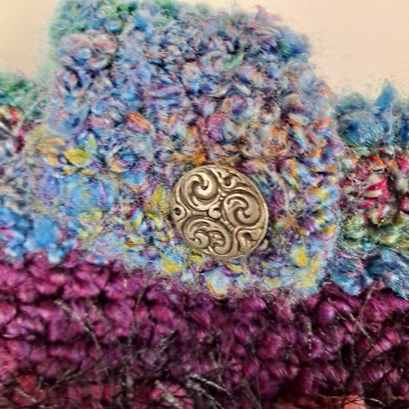 Fun & Colorful Crocheted Boho Festival Bag - Picture 4 of 6